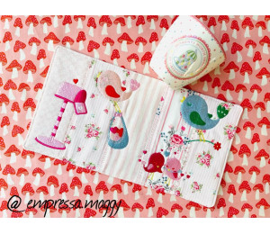 Stickdatei ITH - Patchwork Flip & Fold Platzdecke Untersetzer bis 36x24